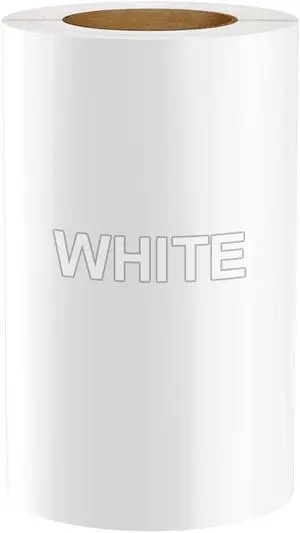 Premium Vinyl Label Tape, White, 9" x 150' for DuraLabel 9000, LabelTac 9, SafetyPro 9G, VnM 8 and Viscom ProMax 9