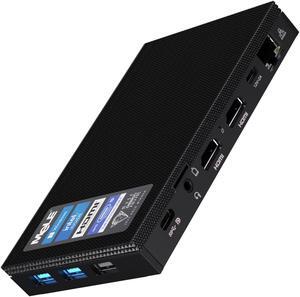 MeLE Quieter4C Fanless Mini PC Windows 11 Pro 16GB DDR4 512GB ROM Micro PC Alder Lake N100(up to 3.4GHz) Small Form Factor PC USB-C 2 X HDMI 4K@60 Triple Display Desktop Computers with VESA Mount