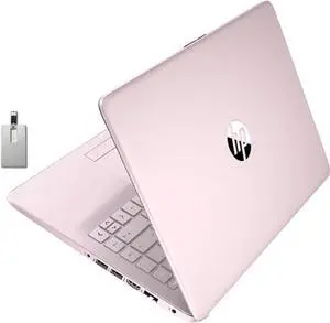 HP Stream 14" HD BrightView Laptop, Intel Celeron N4020 Processor, 8GB RAM, 64GB Storage, Intel HD Graphics, 720p Webcam, 1 Year Office 365, Pink, Win 11 S, 32GB Hotface USB Card
