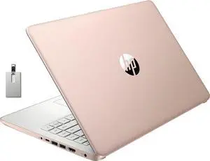 HP Stream 14" HD BrightView Laptop, Intel Celeron N4020 Processor, 16GB RAM, 64GB Storage, Intel HD Graphics, 720p Webcam, 1 Year Office 365, Gold, Win 11 S, 32GB Hotface USB Card