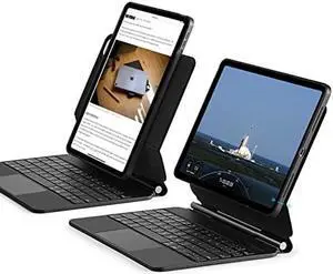 ESR iPad Pro 11 inch Case with Keyboard, iPad Air 5th Generation Keyboard Case with Easy-Set Magnetic Stand, Portrait/Raised Modes for iPad Air 4th Generation Keyboard, with Removable Protective Case