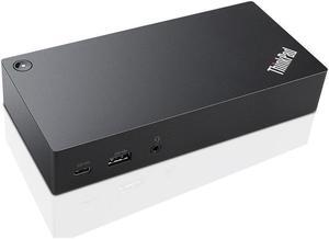 Lenovo ThinkPad USB-C UltraDock With 90W 2 Prong AC Adapter (40A90090US, USA Retail Packaged)