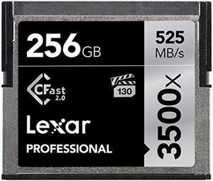 Lexar Professional 3500x 256GB CFast 2.0 Card, Up to 525MB/s Read, for Cinematographer, Filmmaker, Content Creator (LC256CRBNA3500)