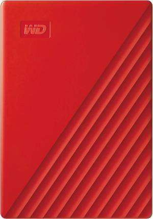 Western Digital WD 4TB My Passport Portable External Hard Drive with backup software and password protection, Red - WDBPKJ0040BRD-WESN
