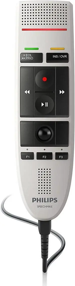 PHILIPS LFH3200 SpeechMike III Pro (Push Button Operation) USB Professional PC-Dictation Microphone
