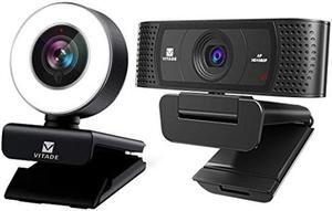 VITADE 960A PC Webcam for Streaming HD 1080P, 928A HD Webcam 1080P with Microphone & Cover Slide (Bundle-2 Items)