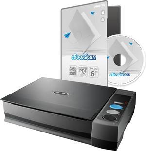 Plustek CCD Flatbed Book Scanner eBookScan 3800 - Bundle eBookScan Easy Convert Book to Digital, Support Multi-Language OCR