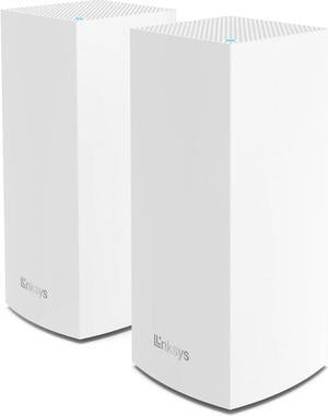 Linksys MX8000 Mesh WiFi Router - AX4000 WiFi 6 Router - Velop Tri-Band WiFi Mesh Router - WiFi 6 Mesh Computer Routers For Wireless Internet - Internet Router - Connect 80+ Devices, 5,400 Sq Ft, 2-Pk