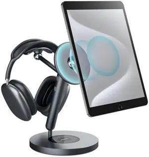 Nillkin iPad Magnetic Stand with Magsafe Ring,360deg Rotating iPad Mount Stand for iPad, Reader,iPhone,Headphone, Adjustable iPad Tablet Stand Aluminum - Ideal Desk Setup Stand for Work,Live
