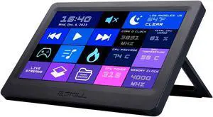 G.Skill WigiDash PC Command Panel - 7 inch Touch Display, Up to 20 (5x4) Widget Grid, Customizable Hotkeys/Shortcuts/Widgets, Monitor System Performance (Windows 10 and 11, USB Powered)