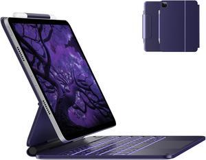typecase Keyboard Case for iPad Pro 11 inch (4th/3rd/2nd/1st Gen) and iPad Air (4th/5th Gen),Magic Keyboard for iPad Pro 11, Multi-Touch Trackpad, 11 Colors Backlight,Midnight Amethyst...