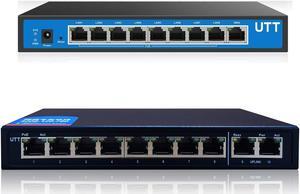 UTT ER840G 4 WAN Ports VPN Router + 10 Ports Gigabit PoE Switch