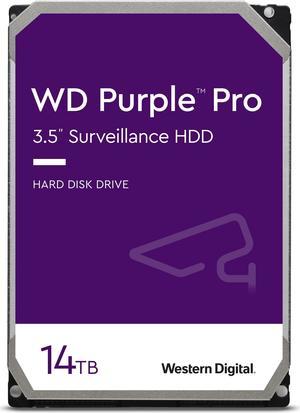 Western Digital 14TB WD Purple Pro Surveillance Internal Hard Drive HDD - SATA 6 Gb/s, 512 MB Cache, 3.5" - WD141PURP