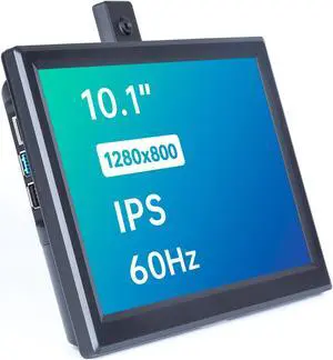 SunFounder 10.1'' Screen for Raspberry Pi Display IPS Monitor 10.1 inch Portable Laptop Monitor Resolution 1280x800 with Rear Housing Cooling Fan (This is not a Touch Screen Monitor)