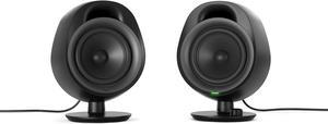 SteelSeries Arena 3 2.0 Desktop Gaming Speakers - Immersive Audio, On-Speaker Controls, 4" Drivers - Wired & Bluetooth - PC, Mac, Mobile