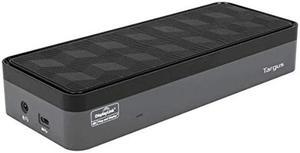 Targus USB C Universal Docking Station with Quad 4K(QV4K), Docking Station Single 5K/Quad 4K UHD Display,USB C Laptop Docking Station with 4 DisplayPort or 4 HDMI Ports/100W Power Delivery(DOCK570USZ)