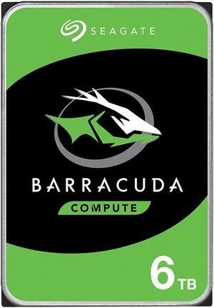 Seagate Barracuda 6TB Internal Hard Drive HDD - 3.5 Inch SATA 6 Gb/s 5400 RPM 256MB Cache for Computer Desktop PC (ST6000DM003)