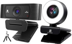 VITADE 960A PC Webcam for Streaming HD 1080P, 928A Webcam 1080P with Microphone & Cover (Tripod Included)