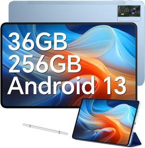 OUKITEL OT5 Tablet 12 inch 2K Display 2.2GHz Gaming Tablet with Pen, 36GB RAM 256GB/2TB ROM 11000mAh Battery Android 13 Helio G99 4G LTE/5G WiFi, Four Speakers,16MP+2MP+8MP, GPS,Face ID,Dual SIM,Blue