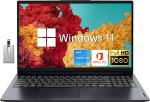 LENOVO 2022 IdeaPad 1 15.6" FHD Laptop, Intel Pentium Silver N6000 Processor, 12GB RAM, 256GB PCIe SSD, 720P HD Webcam, Dolby Audio, 1 Year Office, Blue, Win 11 S, 32GB Snowbell USB Card