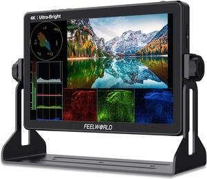 FEELWORLD LUT11S 10.1 Inch 2000nit Ultra Bright Camera Field DSLR Monitor with Touchscreen Waveform LUT F970 Install and Power Kit HDMI SDI Input Output