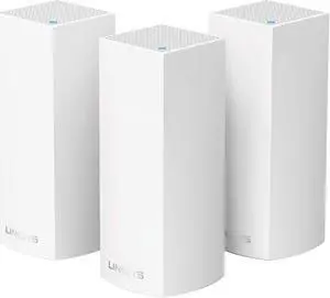 Linksys Velop Mesh Home WiFi System, 6,000 Sq. ft Coverage, 60+ Devices, Speeds up to (AC2200) 2.2Gbps - WHW0303