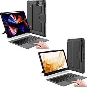 Nillkin Galaxy Tab S8 Plus/S7 FE/S7 Plus Keyboard Case and iPad Pro 12.9 Case with Keyboard