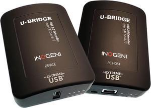 U-Bridge by INOGENI, USB 2.0 Extender with Flexible Power, for Video Cameras and Any USB 2.0 Peripheral, Reliable Long-Distance USB Extension to Maintain Video up to 100 m /330 ft.
