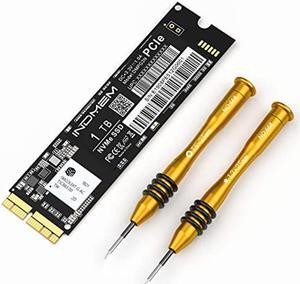INDMEM PCIe NVMe Gen3x4 SSD 1TB 3D TLC NAND Flash Hard Drive SSD Replacement for MacBook Air 2013-2017, MacBook Pro Retina 2013-2015, iMac 2013-2017, Mac Pro 2013, Mac Mini 2014 (1TB)