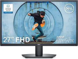 Dell SE2722HX Monitor - 27 inch FHD (1920 x 1080) 16:9 Ratio with Comfortview (TUV-Certified), 75Hz Refresh Rate, 16.7 Million Colors, Anti-Glare Screen with 3H Hardness - Black