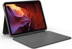 Logitech Rugged Folio for iPad (10th Generation) Protective Keyboard Case with Smart Connector and Durable Spill-Proof Keyboard - Graphite