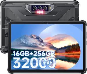 OUKITEL RT7 Rugged Android Tablet - 16GB+256GB 1TB Expandable Waterproof Tablet, 32000mAh Battery, 10.1 Inch FHD+Tablets, 33W Fast Charging Tablet PC, 48MP+32MP Camera,4G Dual SIM/5G WiFi/GPS/T-Mobile