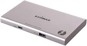 EDiMAX 5-in-1 Thunderbolt 4 Mini Slim Dock, 40Gbps, 3X 15W TB4 Ports, Single 8K@60Hz or Triple 4K Display, TD-405BP