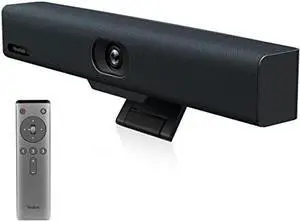 Yealink UVC34 4K Conference Room Camera System All-in-One Video Conferencing System, Auto Framing, 120deg Wide Angle Webam with Microphone, Teams Certified Zoom Rooms Camera, PC Connected via USB-A