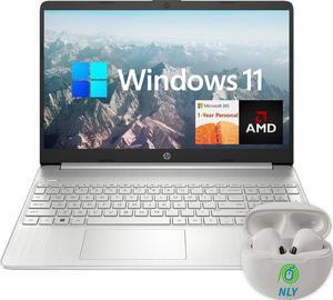 hp 15.6" Laptop Computer with 1-Year Microsoft Office 365, LED Display Laptop 12GB RAM, 256GB SSD, AMD Ryzen 3 5300U Quad-Core Processor, Webcam, SD Card Reader, USB-C, NLY Earphones, Windows 11 Home