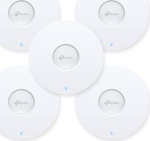 TP-Link EAP613 5-Pack Ultra-Slim Wireless Access Point w/o DC Adapter | Omada True Wi-Fi 6 AX1800 | Mesh, Seamless Roaming, WPA3, MU-MIMO | Remote & App Control | PoE+ Powered | Multi Control Options