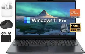 Lenovo IdeaPad Laptop 2024 Flagship, 15.6" FHD Display, AMD Ryzen 3 7320U (4 Cores, Upto 4.1GHz), 8GB LPDDR5, 1TB PCIe SSD, Radeon Graphics, Webcam, Fingerprint, Wi-Fi 6, Win 11 Pro +HubxcelAccessory