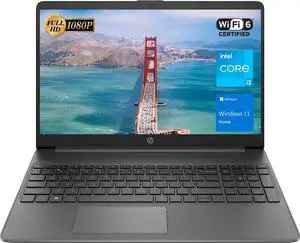 HP Essential Laptop, 15.6" FHD Display, Intel Core i3-1215U Processor, 16GB RAM, 1TB SSD, Webcam, Wi-Fi 6, HDMI, Windows 11 Home, KKE Accessories, Gray