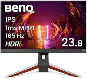 BenQ MOBIUZ EX240 Gaming Monitor 24" FHD 1080p 165Hz 1ms | IPS | HDRi | sRGB | Color Optimizer | Black eQualizer | Freesync | Eye-Care | Height, Swivel & Tilt | DisplayPort | HDMI | Built-In Speakers
