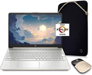 est HP Pavilion Laptop, 15.6'' HD LED Display, AMD Dual-Core Processor, AMD Radeon Graphics, HDMI, USB Type-C, Long Battery Life, Sleeve and Wireless Mouse Bundle, Win 11 (16GB RAM | 1TB SSD) Gold