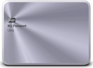 WD 1TB Silver My Passport Ultra Metal Edition Portable External Hard Drive - USB 3.0 - WDBTYH0010BSL-NESN