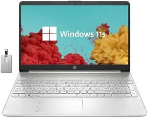 HP 15.6" HD Student Laptop, Intel Pentium Silver N5030, 16GB RAM, 512GB PCIe SSD, Intel UHD Graphics, HD Webcam, Numpad, Wi-Fi 5, Bluetooth, Windows 11, Silver, 32GB USB Card