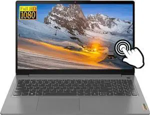 Lenovo Ideapad 3 Laptop, 15.6" FHD Touchscreen, 16GB RAM, 512GB PCIe SSD, Intel Core i3-1115G4, Webcam, Wi-Fi 6, Long Battery, Numpad, Windows 11, Grey, GM Accessories