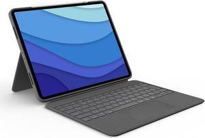 Logitech Combo Touch iPad Pro 12.9-inch (5th, 6th gen - 2021, 2022) Keyboard Case - Detachable Backlit Keyboard with Kickstand, Click-Anywhere Trackpad, Smart Connector - Oxford Gray; USA Layout