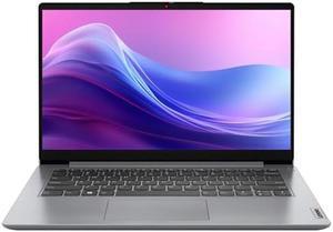 Lenovo IdeaPad 1 Laptop, 14" HD Screen, Intel Celeron N4020, 4GB RAM, 128GB eMMC, Webcam, Wi-Fi 6, Windwos 11 Home, Grey