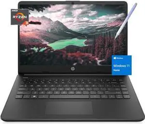 HP 14 Laptop Touchscreen with Stylus Pen - Windows 11 - AMD Ryzen 3 5300U - Wireless-AC - USB C - Long Battery Life - Webcam - College School Students Laptop Small (16GB RAM |1TB SSD)