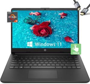 HP 14inch Laptop Touchscreen - Windows 11 - AMD Ryzen3 5300U - Wireless AC - Webcam - SD Card Reader - USB C - HDMI Cable - Small Laptop for College School Student (16GB RAM |1TB PCIe SSD)