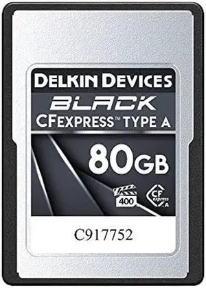 Delkin Devices 80GB BLACK CFexpress Type A Memory Card