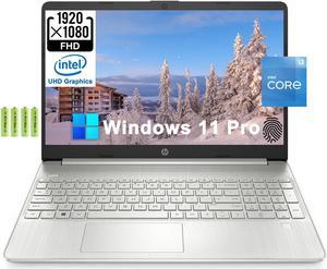 HP 15 15.6" FHD Micro-Edge Laptop for Business & Student[Windows 11 Pro], 12 th Gen Intel 6-Core i3-1215U(up to 4.4GHz), 16GB RAM, 2TB PCIe SSD, Fingerprint Reader, Numpad, HD Webcam, HDMI, w/Battery