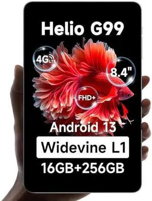 ALLDOCUBE 8.4 inch Tablet, Helio G99 Android Tablet with Widevine L1 iPlay50 Mini Pro NFE, FHD+ 1920x1200 Android13 Tablet, 16GB(8+8) RAM 256GB ROM 512GB Expandable, 5MP/13MP 4G LTE Bluetooth 5.2